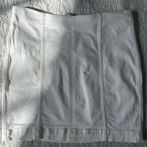 Free People White Mini Skirt